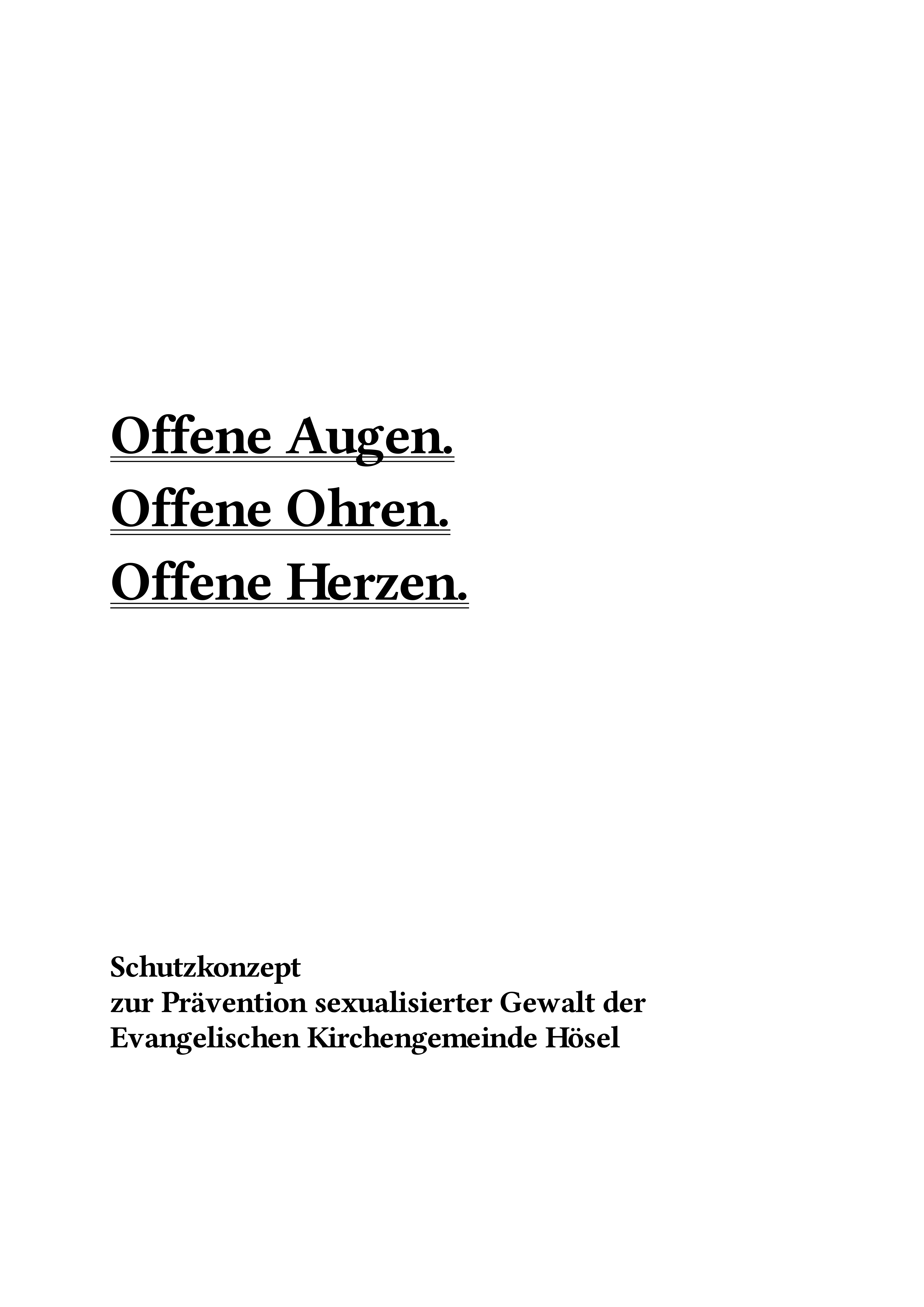 Deckblatt des Schutzkonzeptes